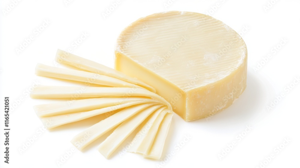 A delectable display of creamy, artisan cheese slices, perfect for a gourmet snacking experience. Enjoy the rich flavors and textures of this exquisite dairy product. A delectable display of creamy, artisan cheese slices, perfect for a gourmet snacking experience. Enjoy the rich flavors and textures of this exquisite dairy product.