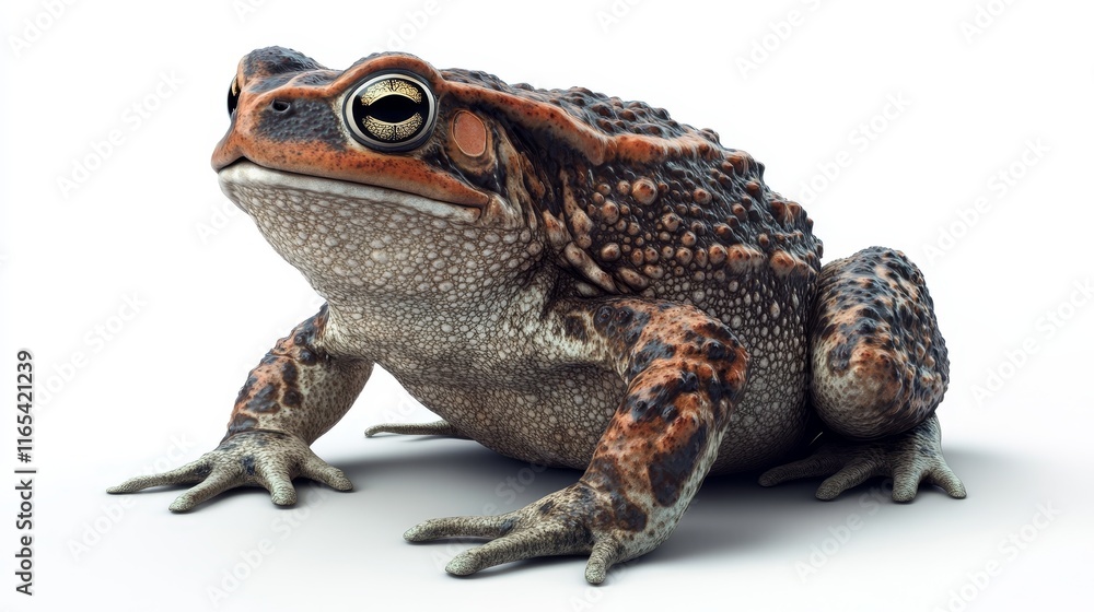 Fototapeta premium toad. Toad on white background. animal