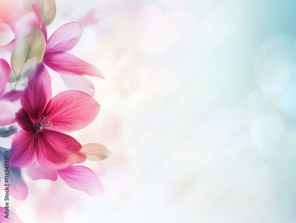 A soft, pastel background featuring delicate pink flowers, ideal for a calming design. A soft, pastel background featuring delicate pink flowers, ideal for a calming design.