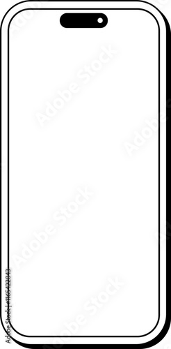 Smartphone Graphic Black & White Vectors