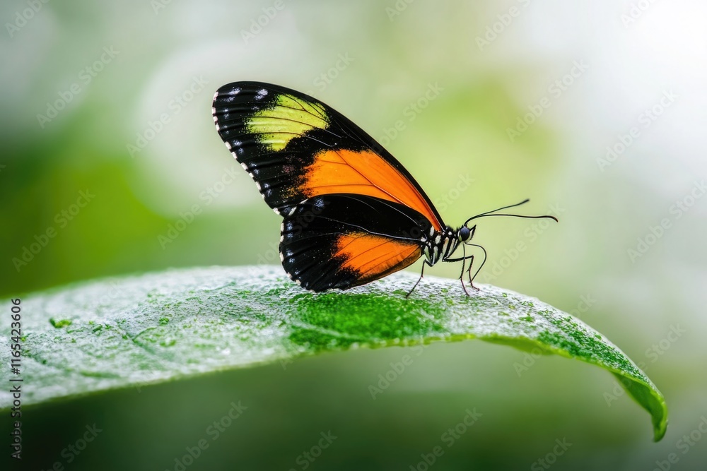 Obraz premium Butterfly on leaf
