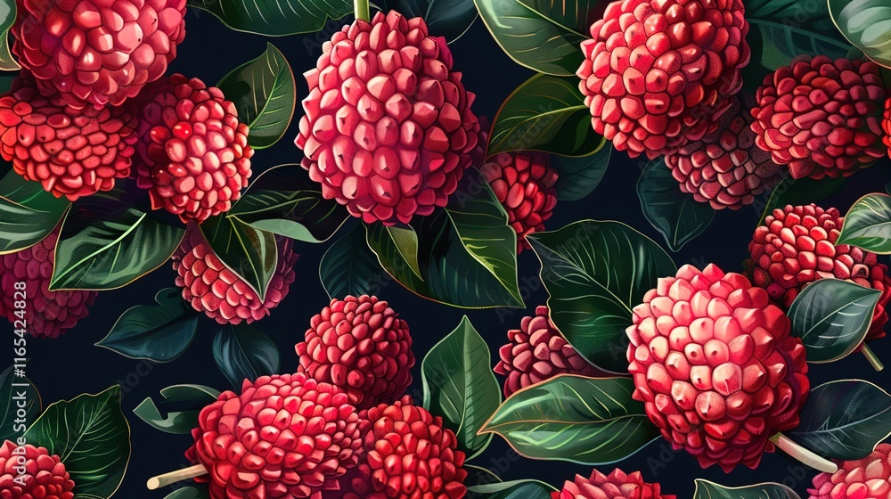 lychee berry seamless pattern wallpaper lychee berry seamless pattern wallpaper