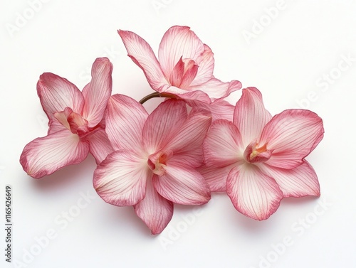 Pink Flowers on White Surface