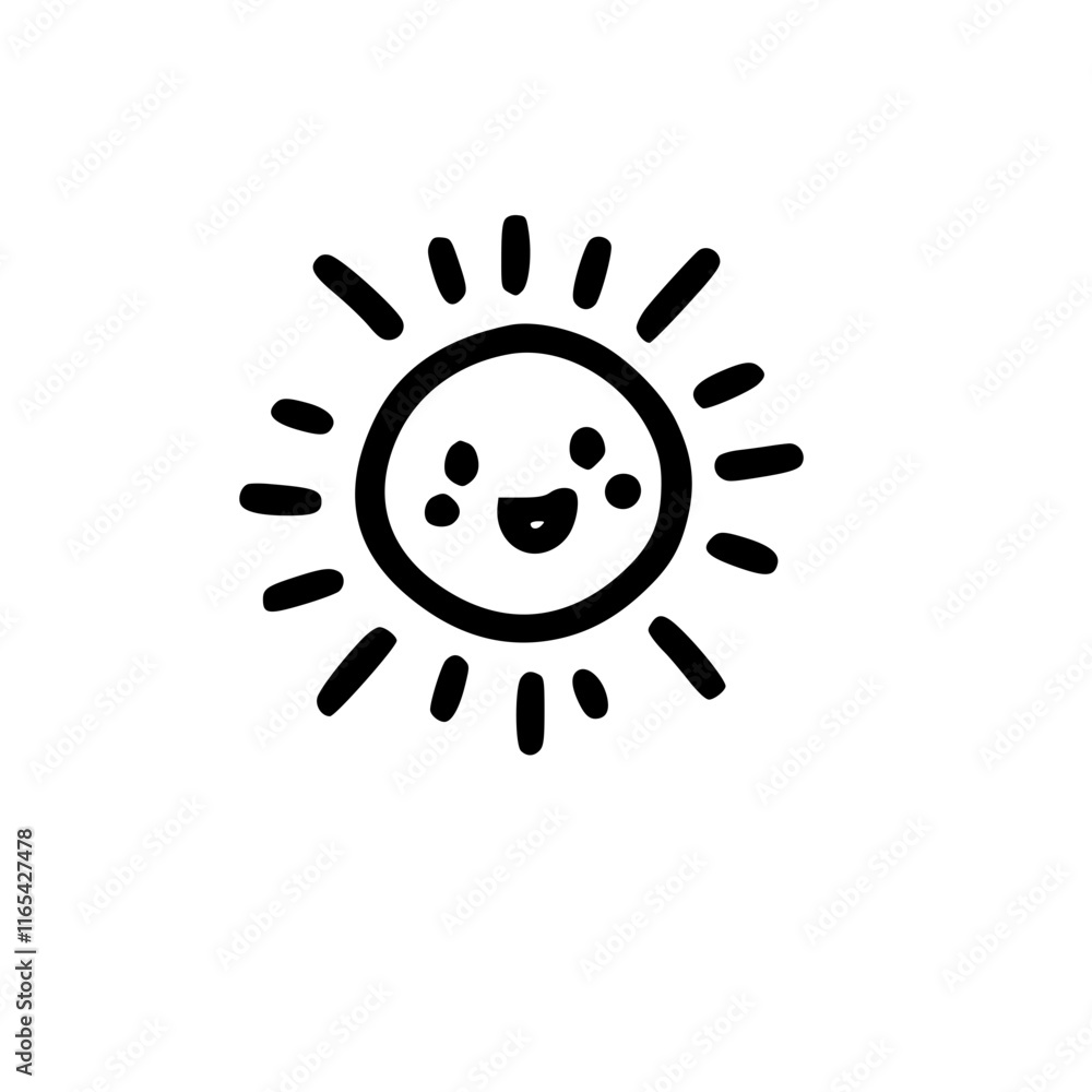 Fototapeta premium A Whimsical World of Adorable Icons Exploring a Colorful Collection of Child-Themed Imagery That Celebrates the Joy, Innocence, and Creativity of Childhood in Every Charming Design