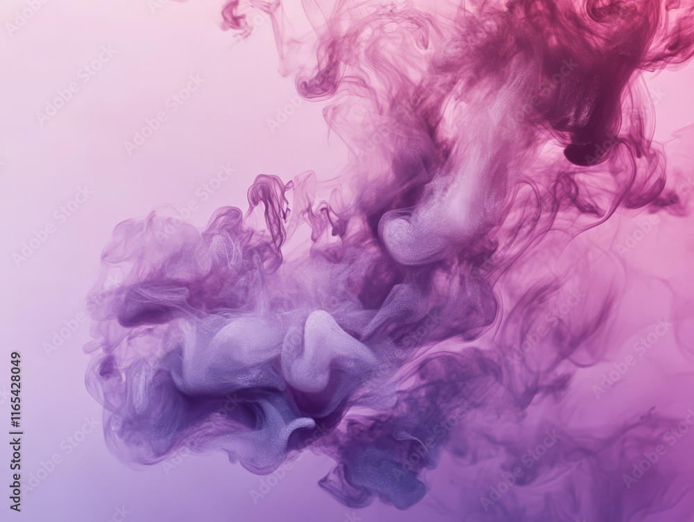 Abstract swirling smoke in shades of purple and pink, creating a dreamy atmosphere. Abstract swirling smoke in shades of purple and pink, creating a dreamy atmosphere.
