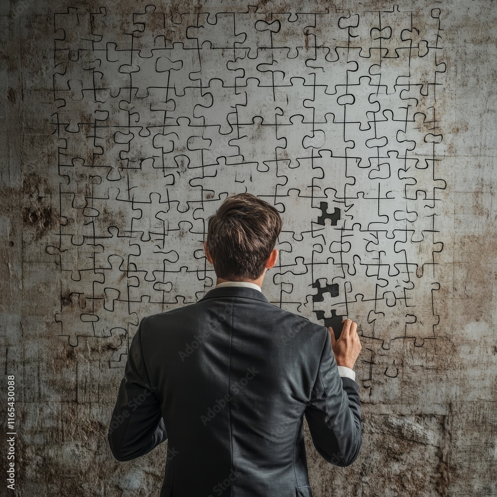 Businessman deciphers puzzle