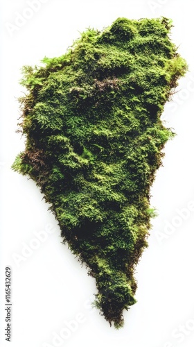 A Lush Moss Display: A Close-Up of Nature's Green Tapestry photo