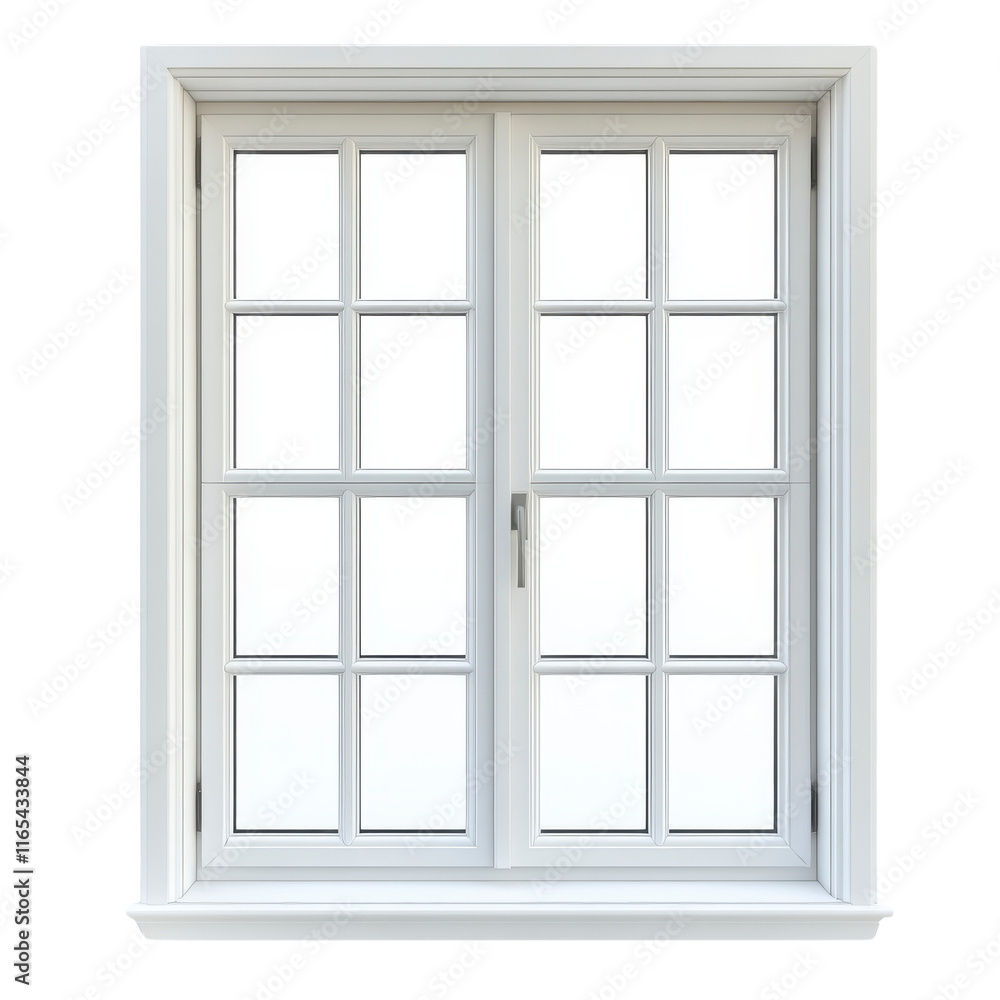 Modern White Window with Grid Design Featuring Clear Glass Panes Ideal for Natural Light and Aesthetic Appeal in Contemporary Architecture Modern White Window with Grid Design Featuring Clear Glass Panes Ideal for Natural Light and Aesthetic Appeal in Contemporary Architecture