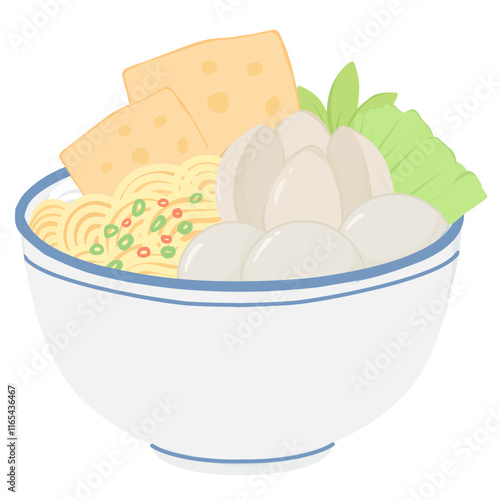 Semangkuk Bakso Traditional Indonesian Food