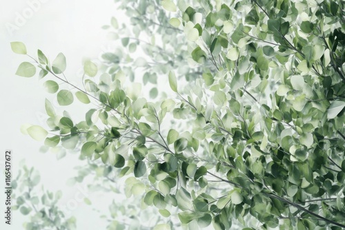 Wallpaper Mural Green Leaves - Tranquil Forest Canopy Torontodigital.ca