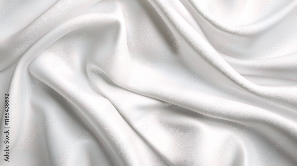 Fototapeta premium Elegant White Leather Background with Panoramic View for Design Use