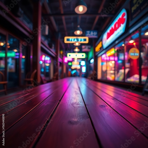 Wallpaper Mural Rustic Wooden Table with Soft Focus Farm Backdrop for Product Photography Torontodigital.ca