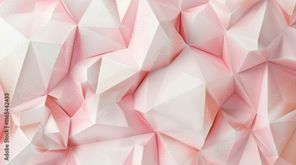 Low poly pink gradient geometric surface creating a stunning digital wallpaper, featuring intricate facets and modern abstract design elements Low poly pink gradient geometric surface creating a stunning digital wallpaper, featuring intricate facets and modern abstract design elements
