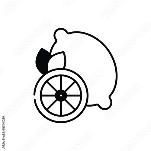 Lemon vector icon