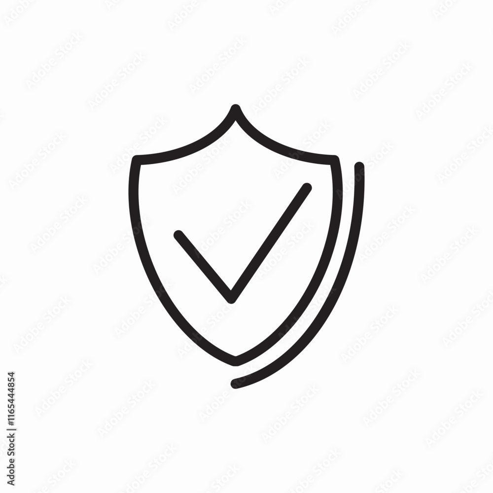 Security shield protection safety icon vector sign
Security shield protection safety icon vector sign