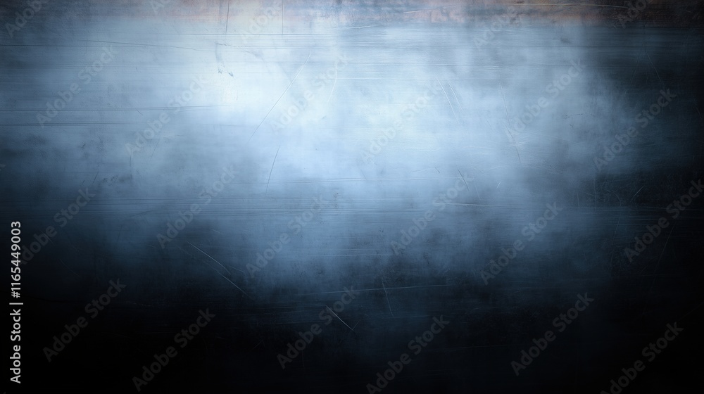 Grungy blue metal surface with scratches and faded light. rugged background Grungy blue metal surface with scratches and faded light. rugged background