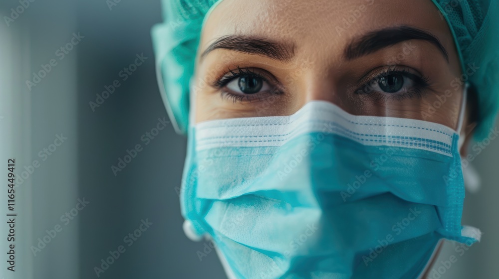 Medical professionals in masks collaborating during an emergency surgery in an operating room, providing support and teamwork in healthcare Medical professionals in masks collaborating during an emergency surgery in an operating room, providing support and teamwork in healthcare