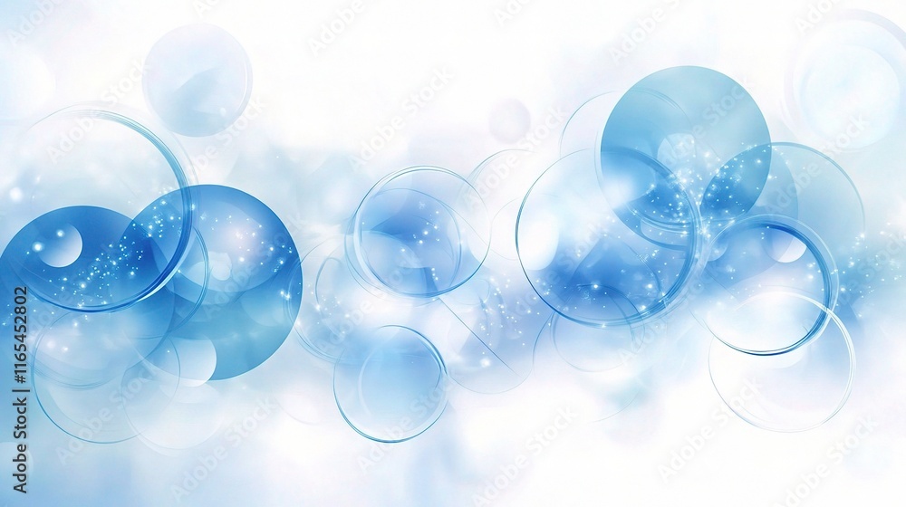 Elegant Modern Blue Geometric Circles Background for Designs Elegant Modern Blue Geometric Circles Background for Designs