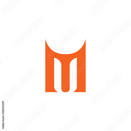 Letter M and U logo Vector. MU Icon