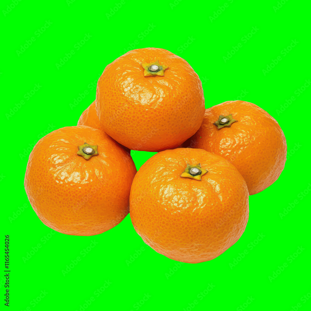 oranges on Green Screen background oranges on Green Screen background