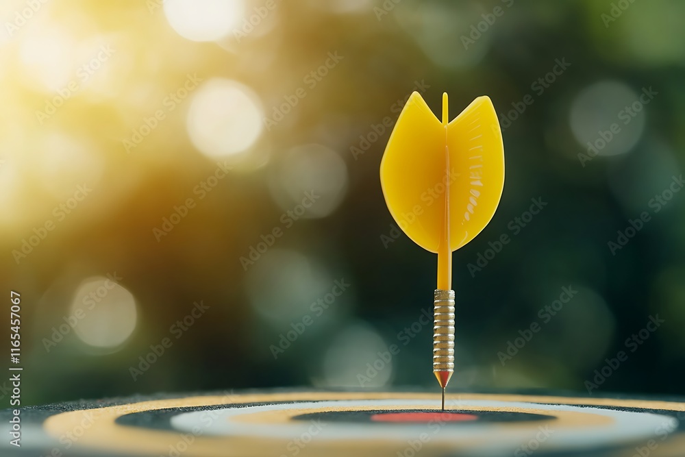 Dartboard on the target with bokeh background Dartboard on the target with bokeh background