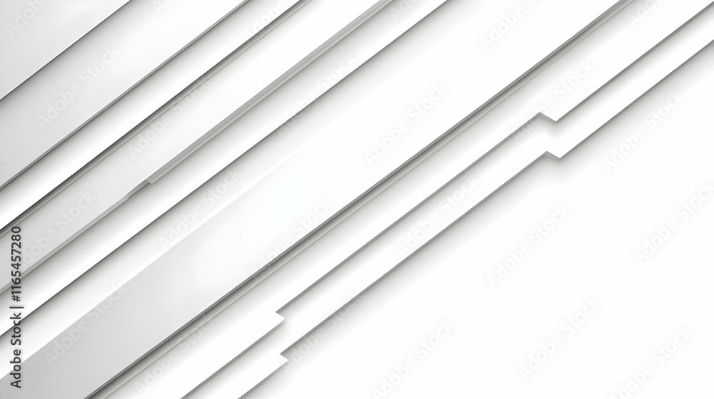Obraz premium Abstract White 3D Background
