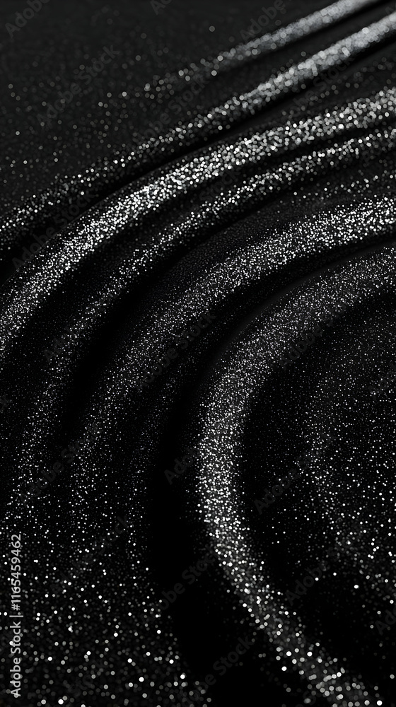 Black Glitter Fabric Abstract Background Black Glitter Fabric Abstract Background