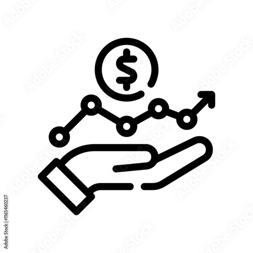 financial line icon