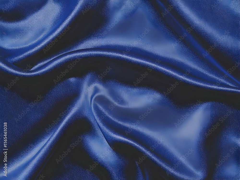 Deep Blue Satin Drape Abstract Background Deep Blue Satin Drape Abstract Background