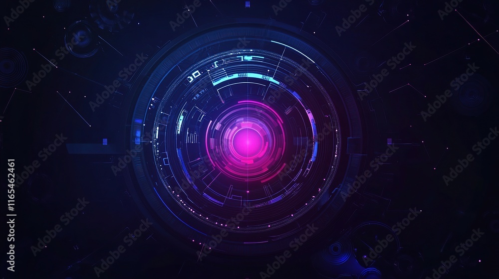 Futuristic Gear and Circuit Board Background Vector Illustration Futuristic Gear and Circuit Board Background Vector Illustration