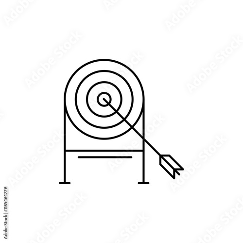 Outline Target icon, shows the focus of the analysis and goals.