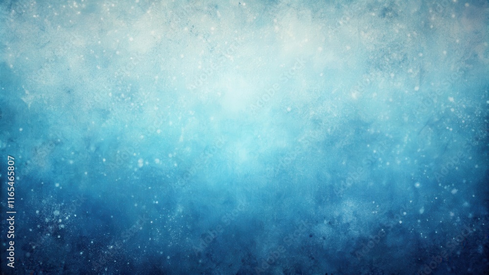 Fototapeta premium Abstract Blue Grunge Background With Snowy Texture and Light Effect
