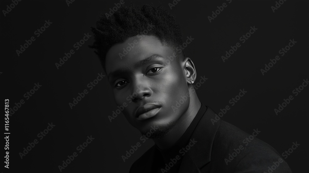 closeup portrait of handsome topless male model with beautiful eyes. Black and White. closeup portrait of handsome topless male model with beautiful eyes. Black and White.