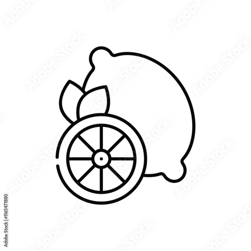 Lemon vector icon
