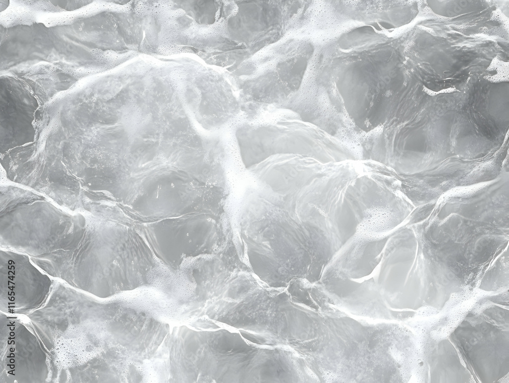 Obraz premium Abstract Water Background Grey White Foam