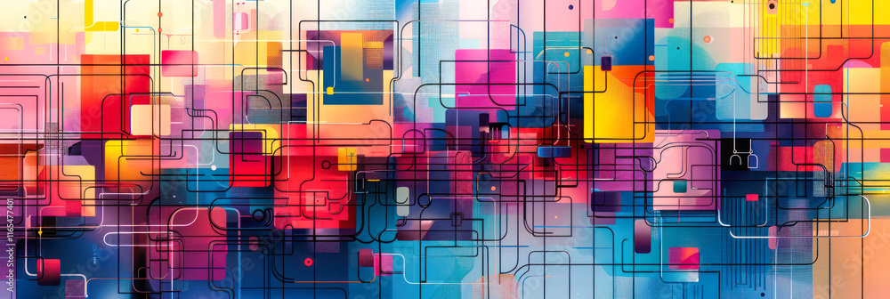 Vibrant Digital Energy Flow in Abstract Space Vibrant Digital Energy Flow in Abstract Space