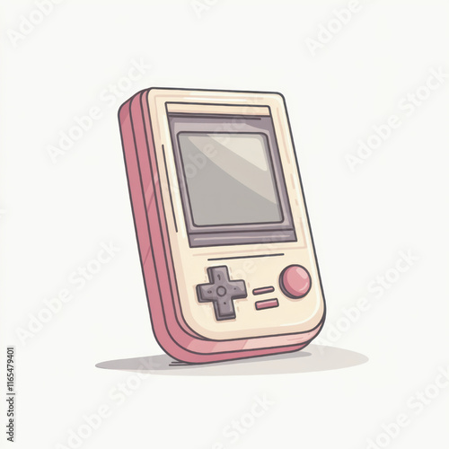 side view of a minimalist stick console game