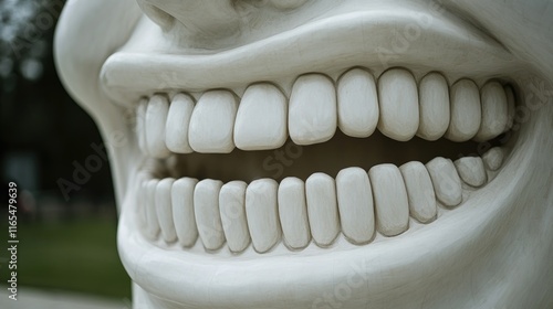 Wallpaper Mural Statue Mouth Teeth Close Up Torontodigital.ca
