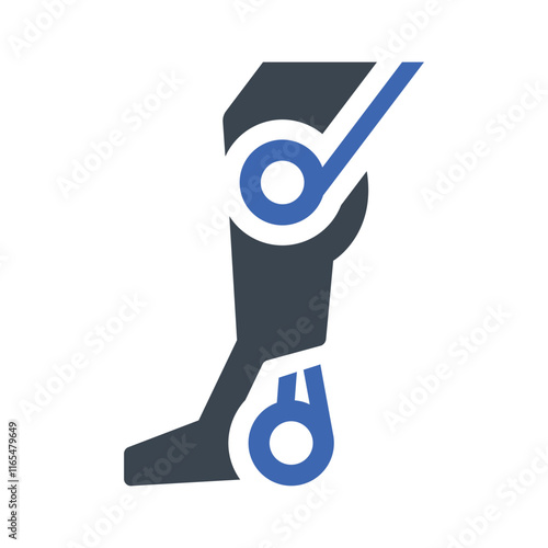 Robot leg icon