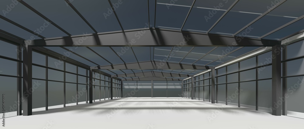3D illustration of building project 3D illustration of building project