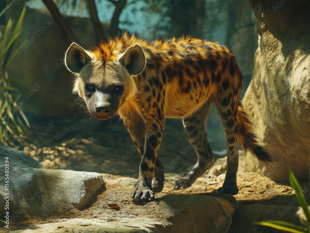 Fototapeta premium Hyena at zoo