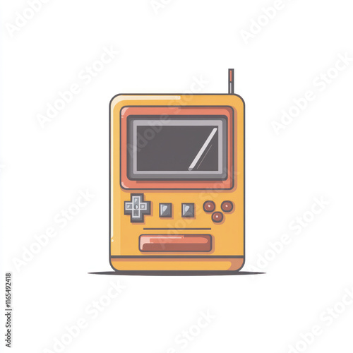 side view of a minimalist stick console game