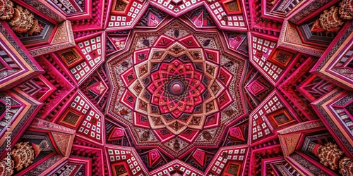 Abstract Drone Photography: Pink Black Burgundy Swirls