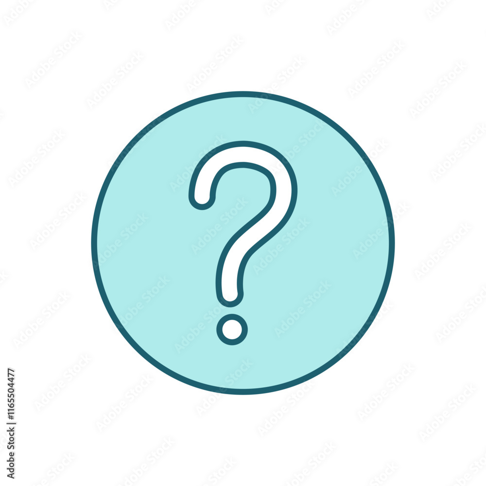 Question mark vector icon, flat design question symbol. Question mark vector icon, flat design question symbol.