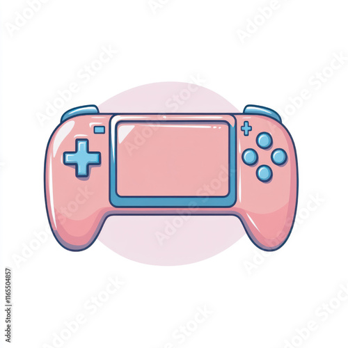 side view of a minimalist stick console game