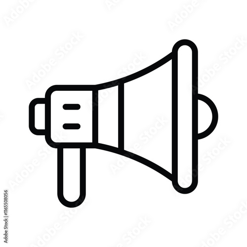 Megaphone icon representing announcements, loud communication, and promotion