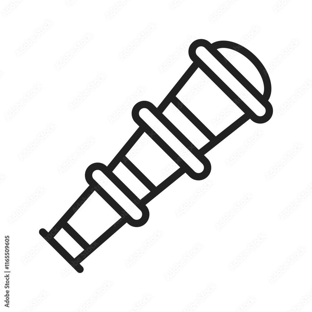 Monocular icon vector image. Suitable for mobile apps, web apps and print media. Monocular icon vector image. Suitable for mobile apps, web apps and print media.