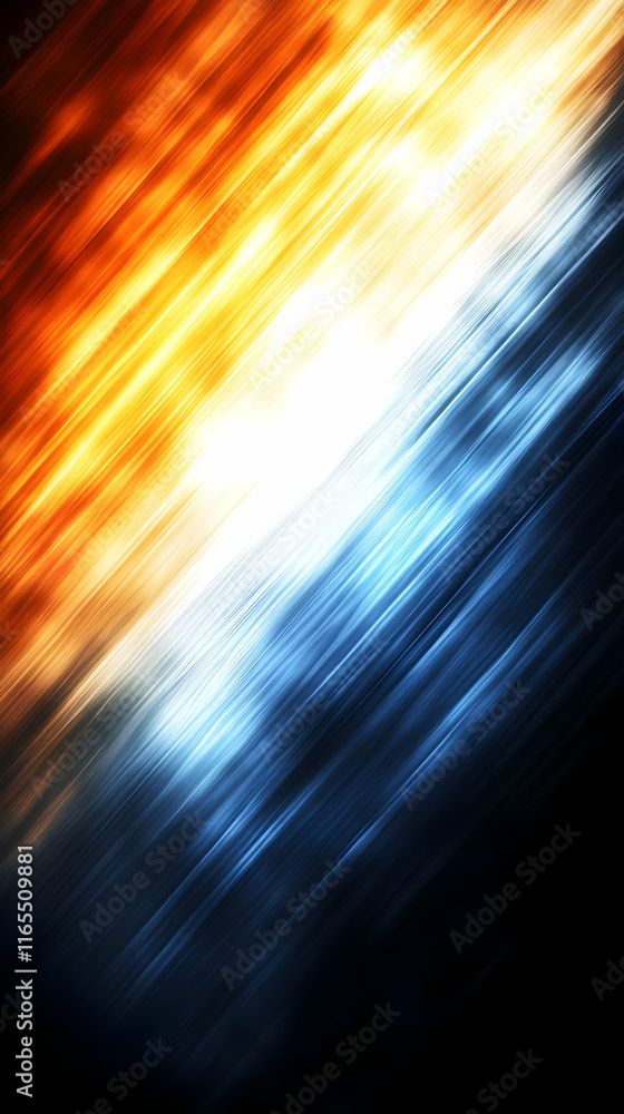 Abstract Background Blue Orange Lines Abstract Background Blue Orange Lines