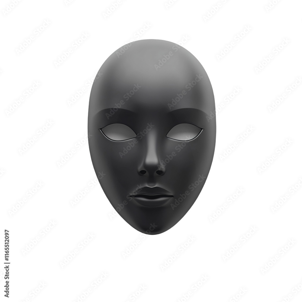 a black mask with a white background a black mask with a white background