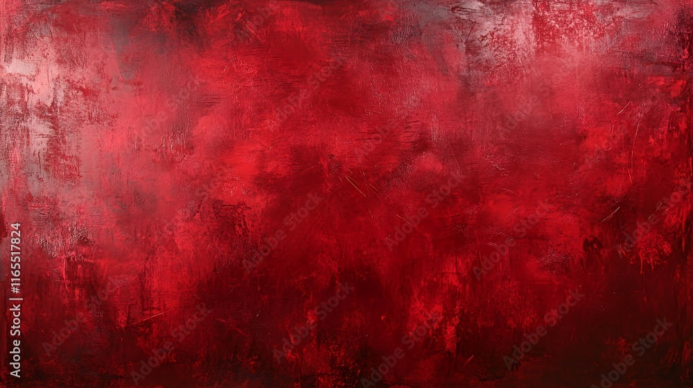 Obraz premium Abstract Red Textured Painting Background